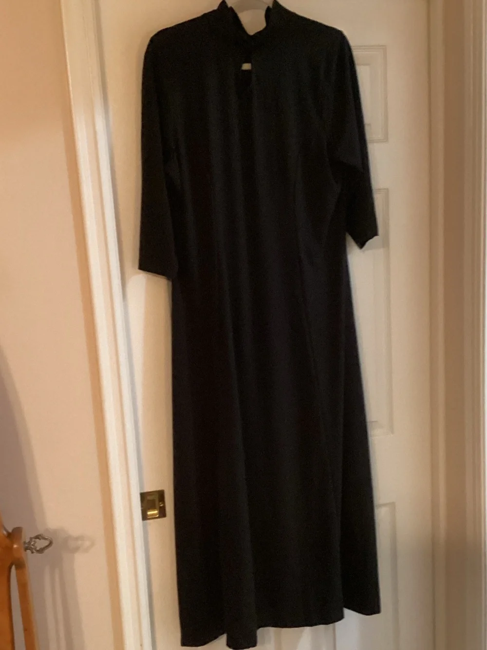 Jessica London Black Maxi Dress with Modest V-Neck